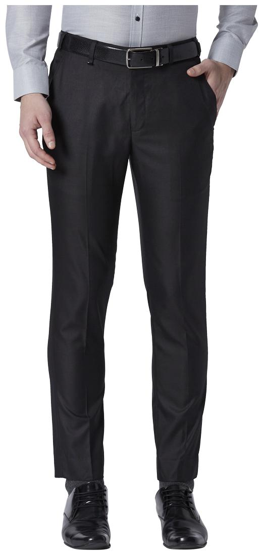 

Park Avenue Men Solid Regular Fit Formal Trouser - Black