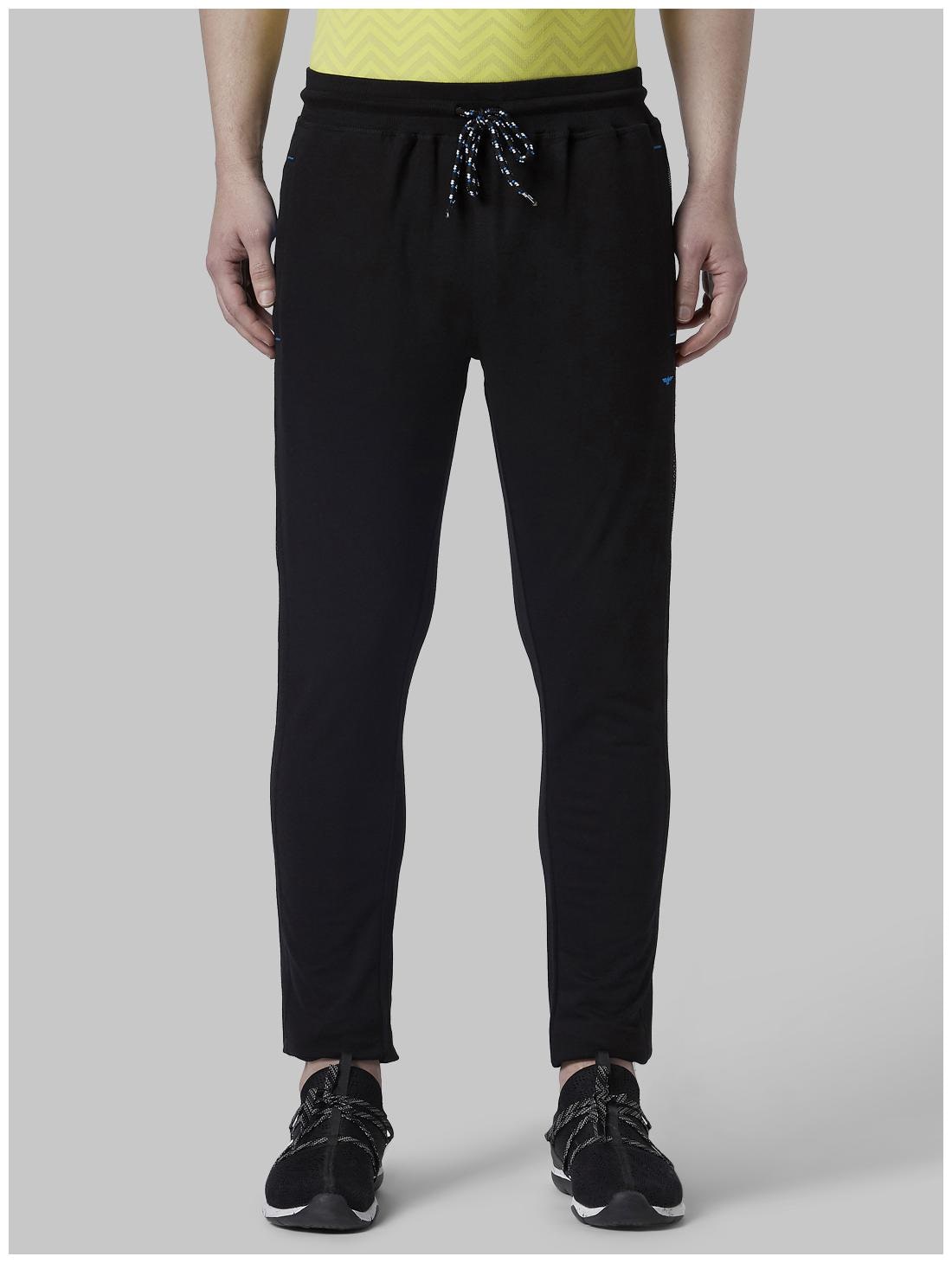 

Park Avenue Men Cotton Blend Regular Fit Track Pants -Black