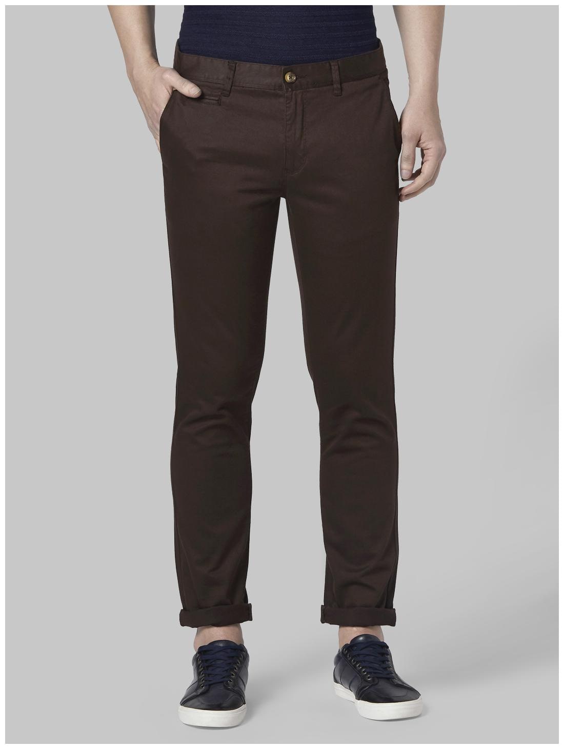 

Park Avenue Men Brown Solid Regular fit Regular trousers