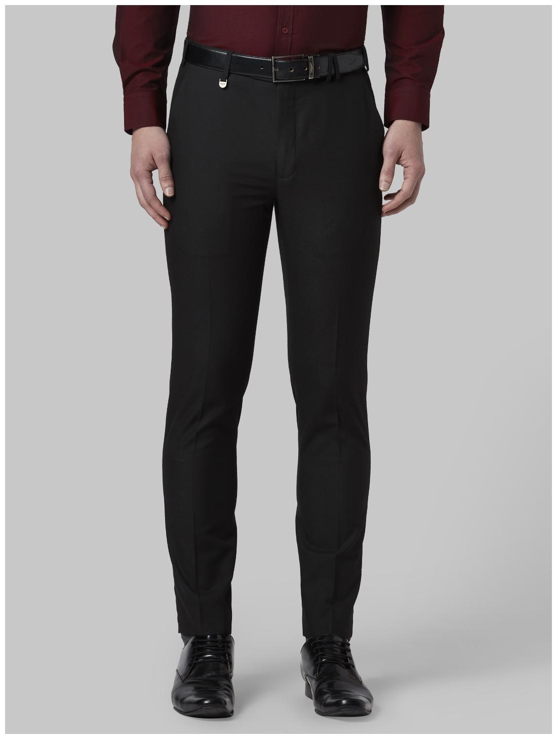 

Park Avenue Men Solid Regular Fit Formal Trouser - Black