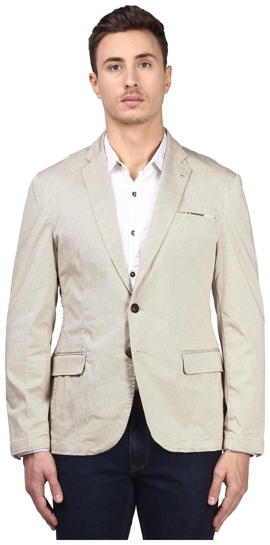 

Park Avenue Light Fawn Slim Fit Cotton Blend Blazer
