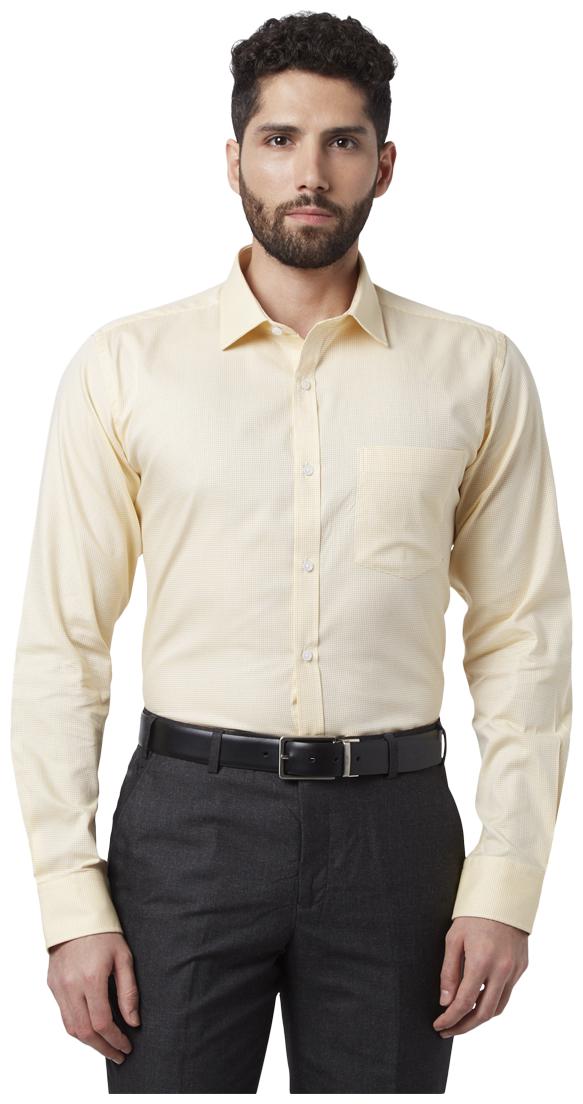

Park Avenue Men Slim fit Formal Shirt - Yellow