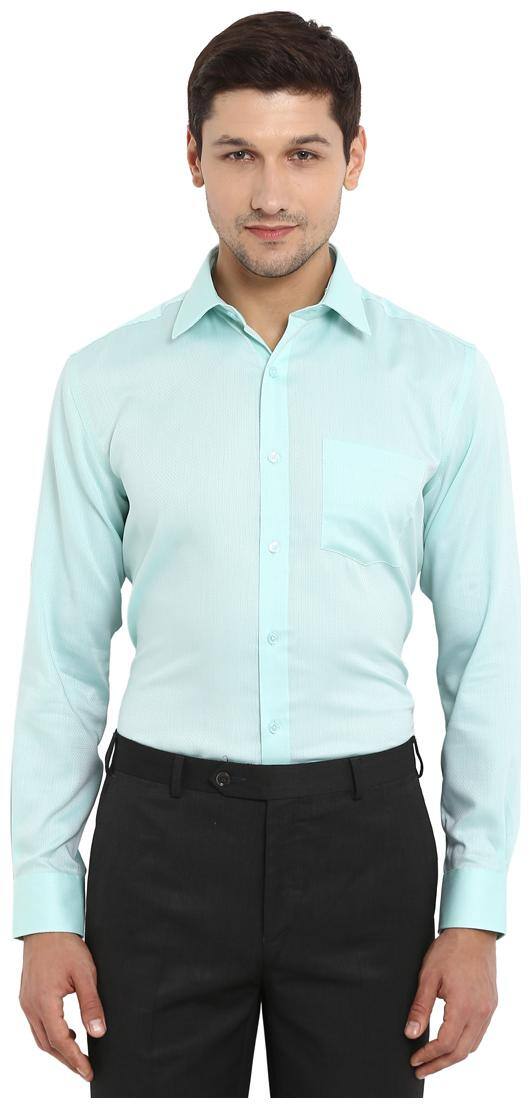 Park Avenue Men Slim fit Formal Shirt - Green