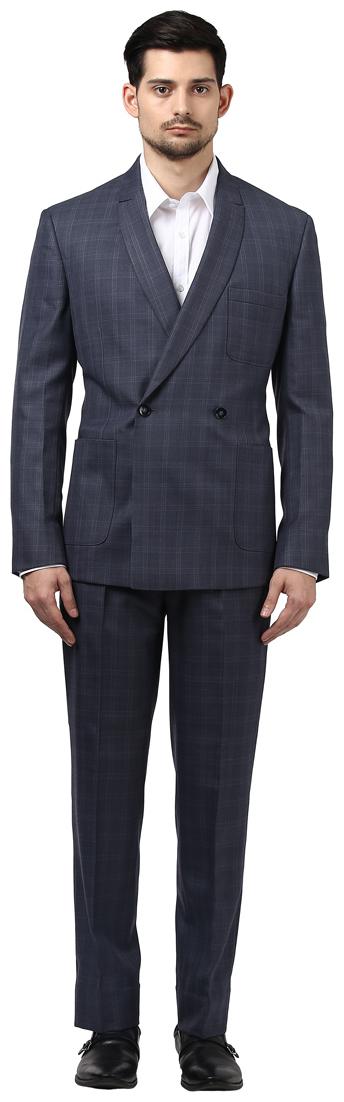 

Park Avenue Full Sleeve Peak Lapel Medium Grey Suits