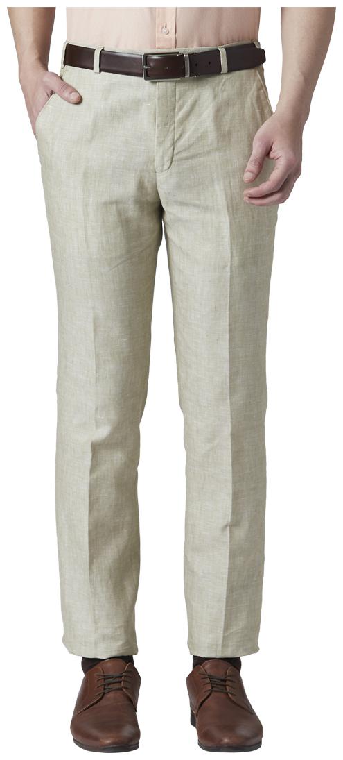 

Park Avenue Men Solid Slim Fit Formal Trouser - Cream