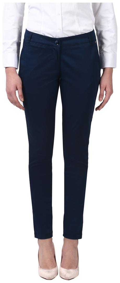 

Park Avenue Women Blue Regular fit Regular trousers