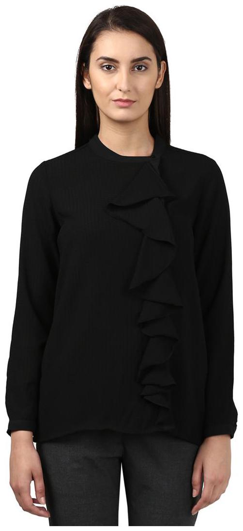 

Park Avenue Women Solid Regular top - Black