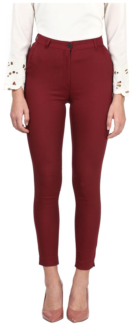 

Park Avenue Women Red Slim fit Regular trousers