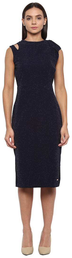 

Park Avenue Black Self design Bodycon dress