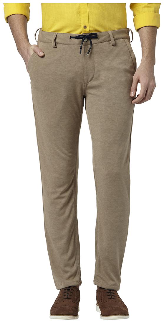 

Park Avenue Men Beige Solid Regular fit Regular trousers