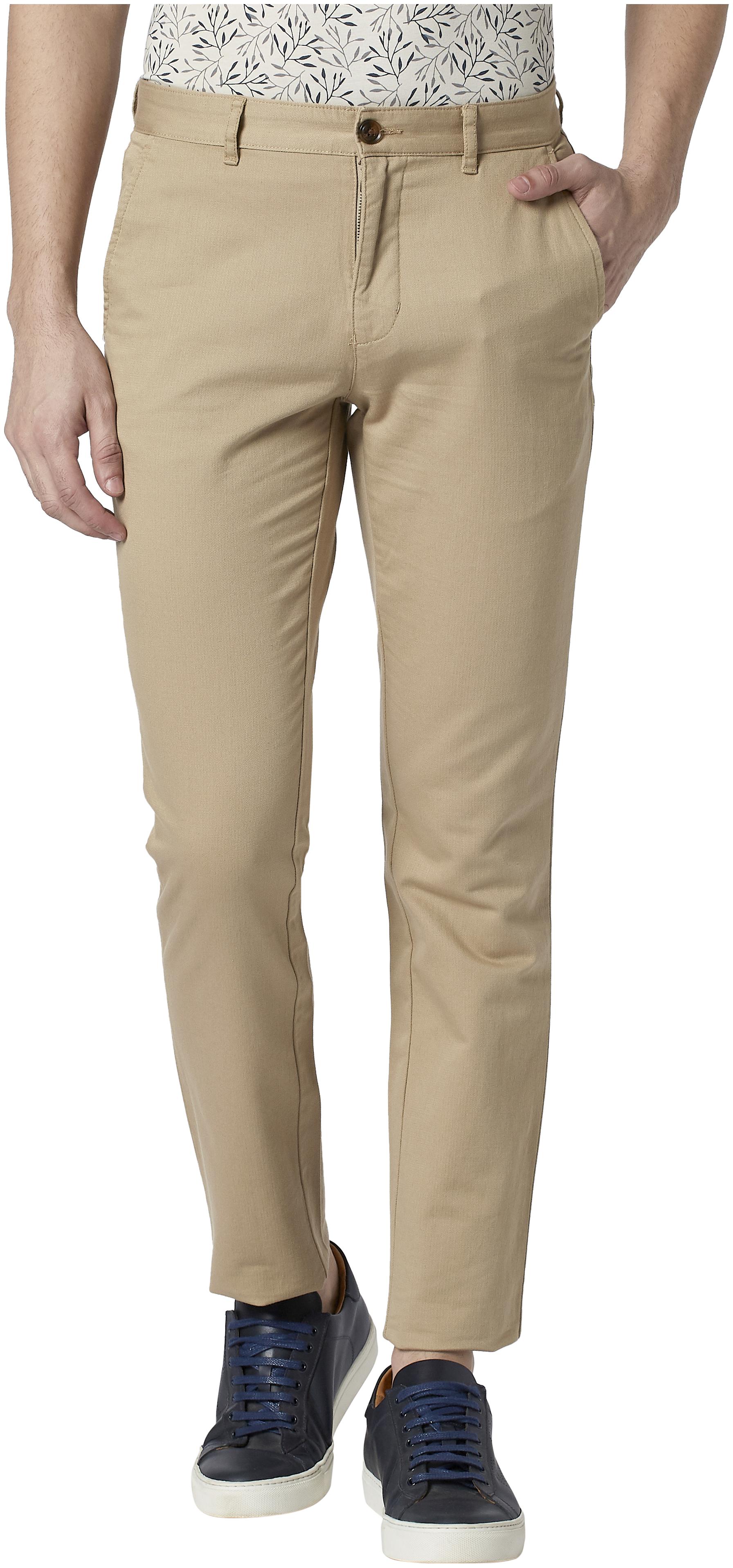 

Park Avenue Men Beige Solid Regular fit Chinos