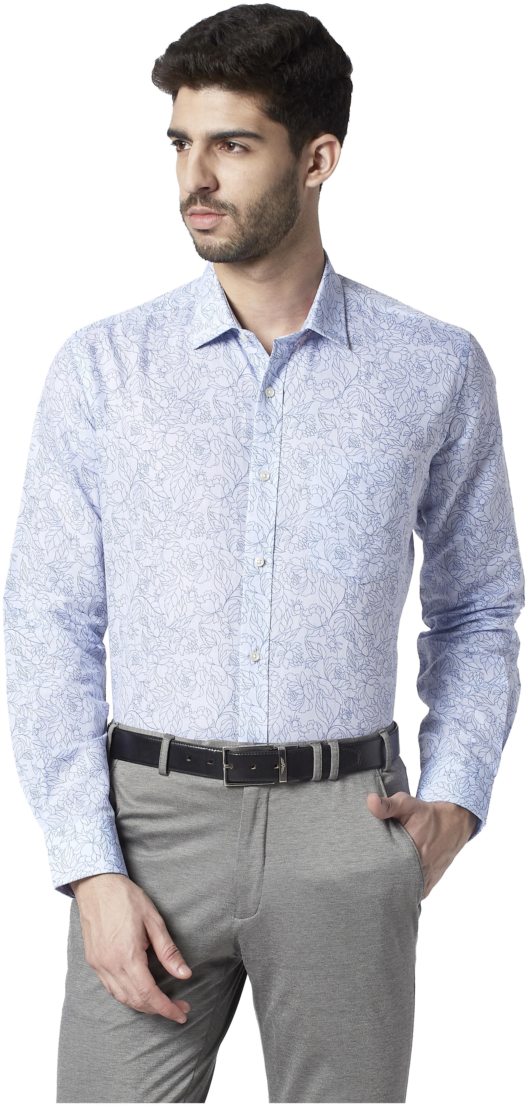 

Park Avenue Men Regular fit Formal Shirt - Blue