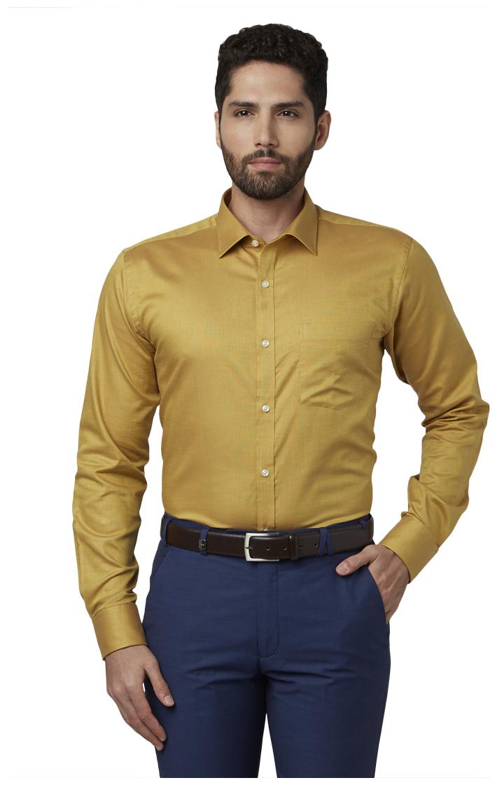

Park Avenue Men Slim fit Formal Shirt - Yellow