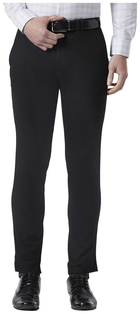 

Park Avenue Men Solid Regular Fit Formal Trouser - Black