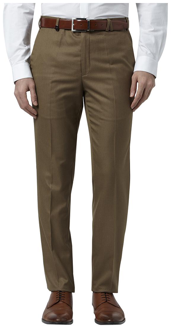 

Park Avenue Men Solid Regular Fit Formal Trouser - Beige