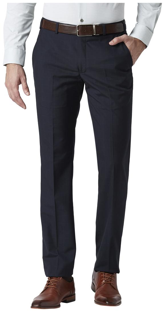 

Park Avenue Men Solid Slim Fit Formal Trouser - Blue