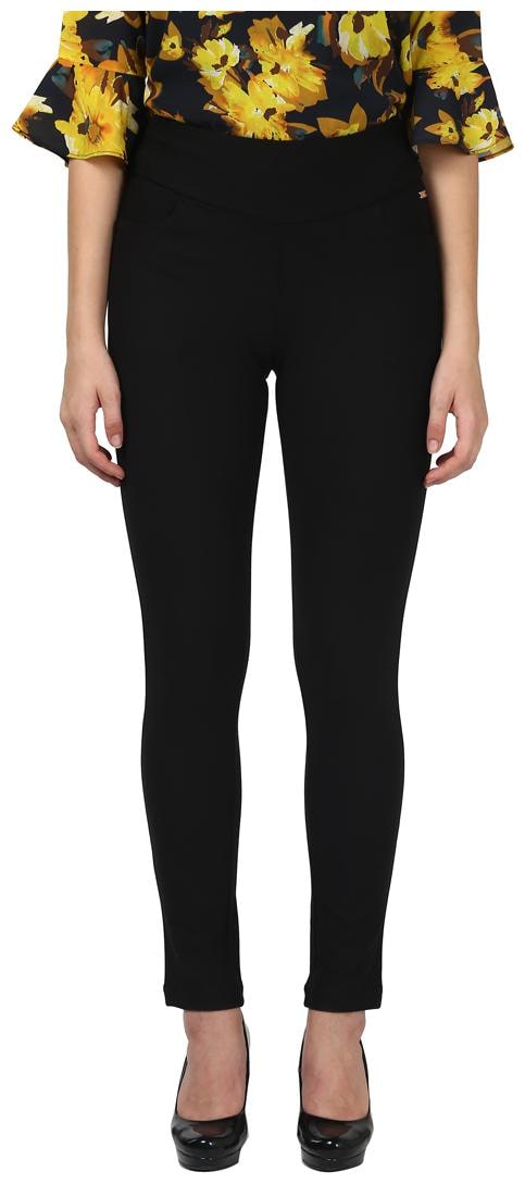 

Park Avenue Women Black Regular fit Regular pants