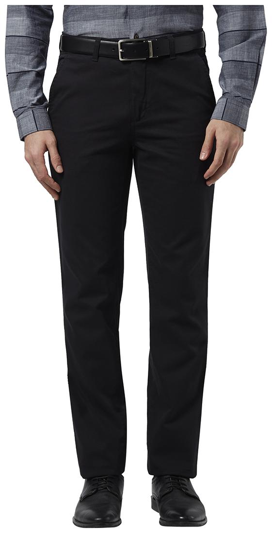 

Park Avenue Men Black Solid Regular fit Regular trousers