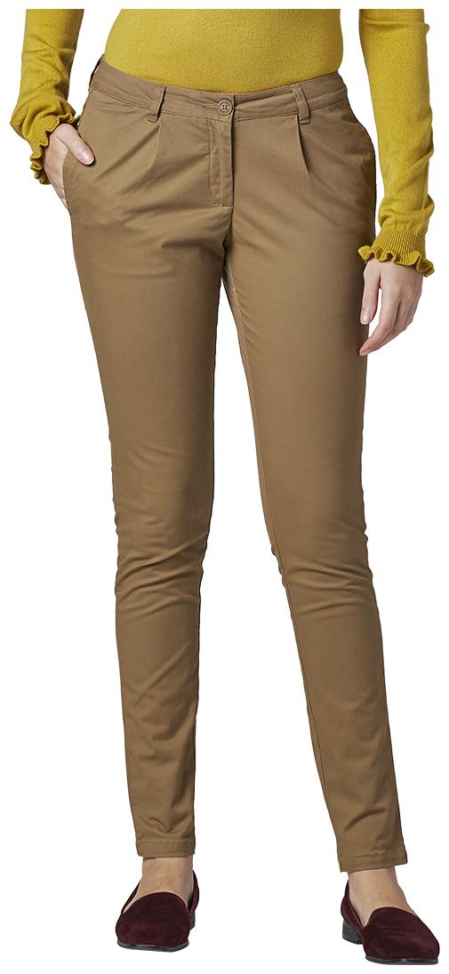 

Park Avenue Women Beige Regular fit Regular trousers