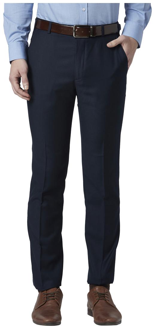 

Park Avenue Men Solid Slim Fit Formal Trouser - Blue