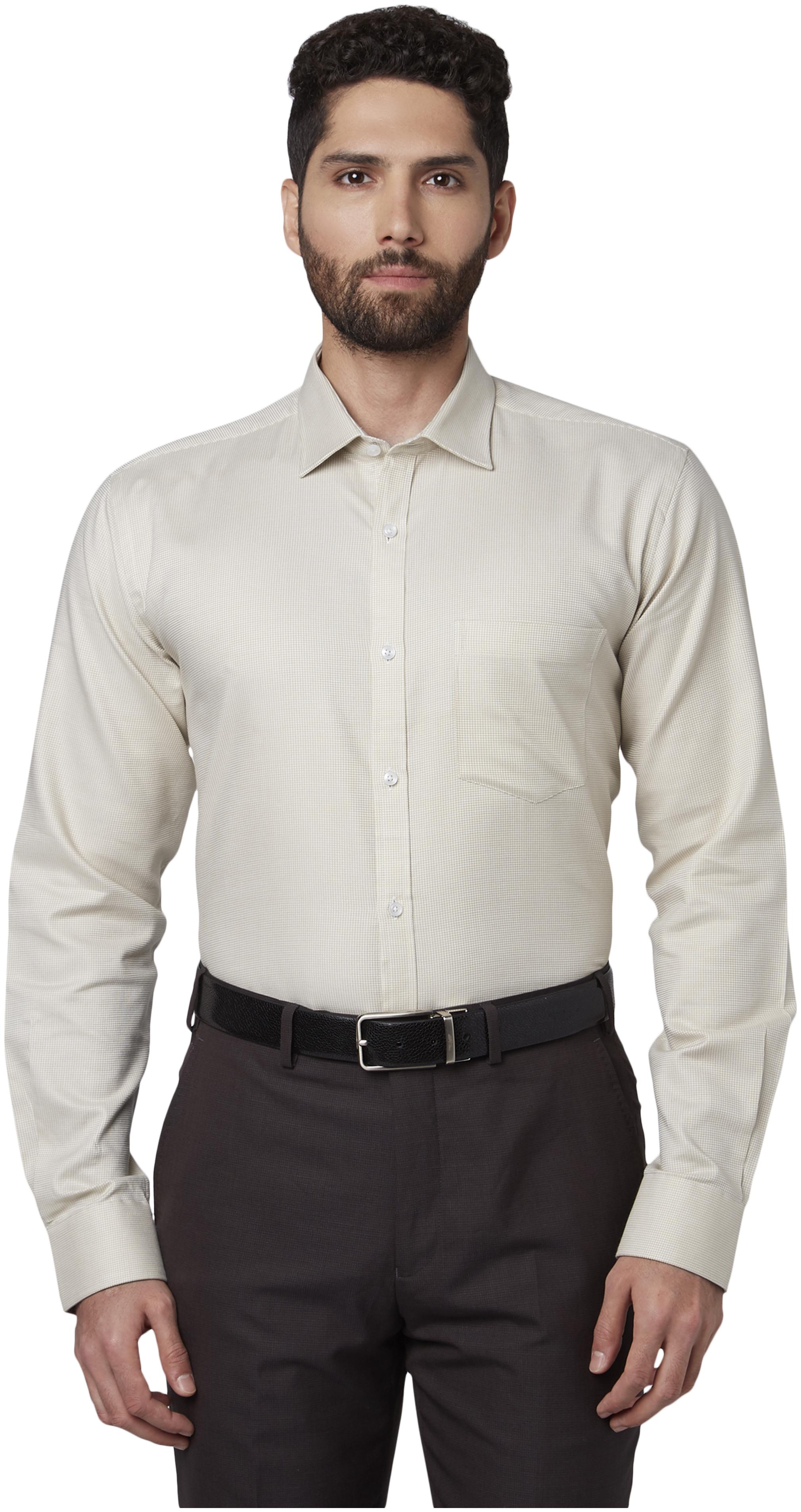 

Park Avenue Men Slim fit Formal Shirt - Beige