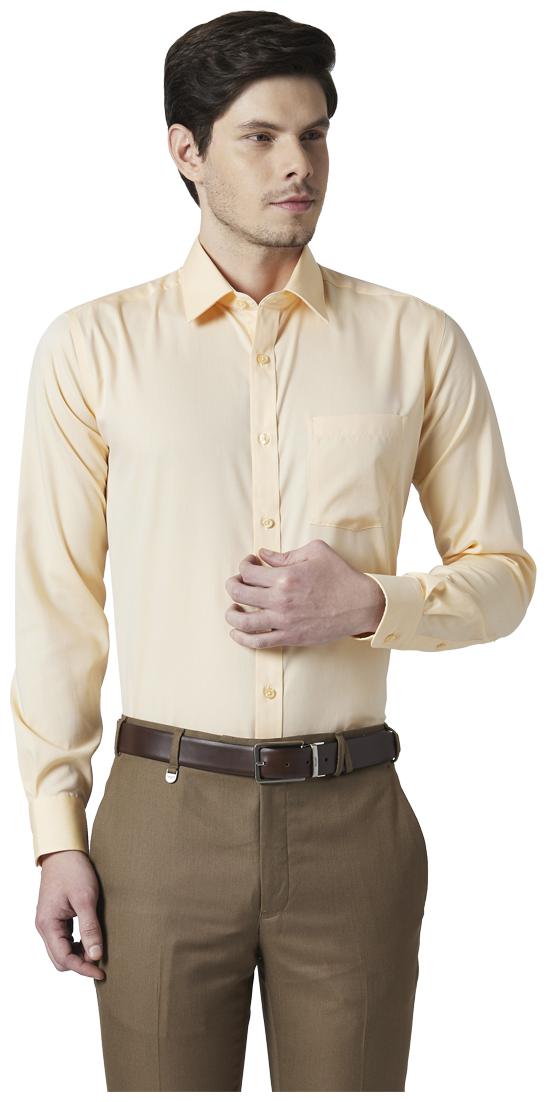 

Park Avenue Men Regular fit Formal Shirt - Yellow