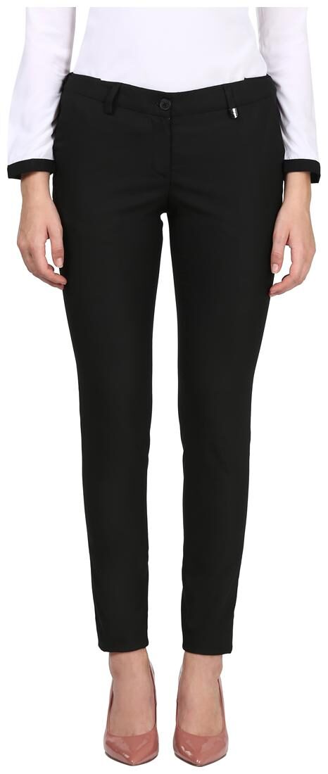 

Park Avenue Women Black Straight fit Regular trousers