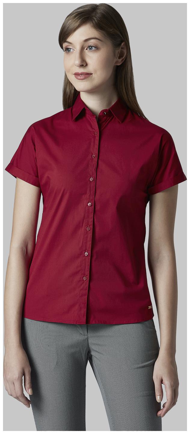 

Park Avenue Women Maroon Solid Regular Fit Shirt