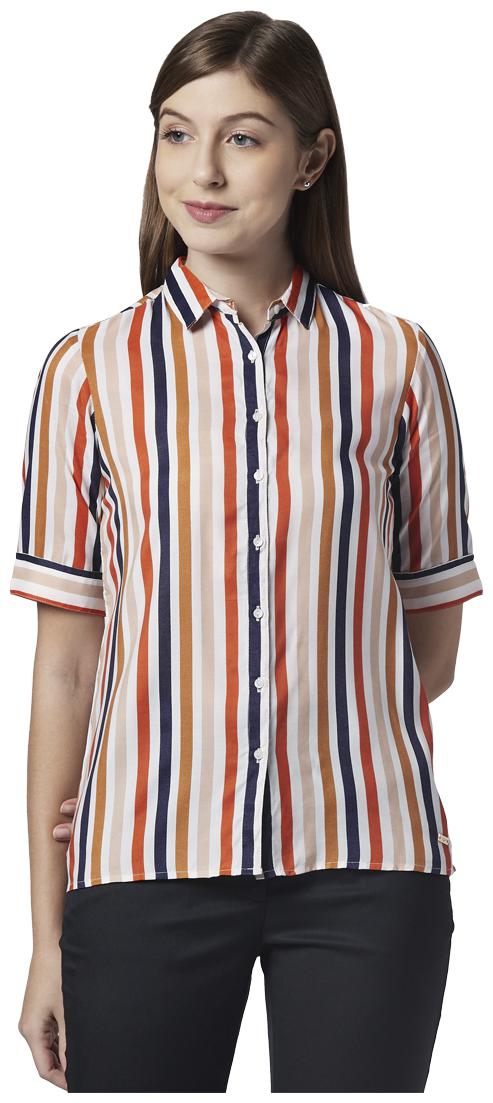 

Park Avenue Women Multi Striped Regular Fit Shirt