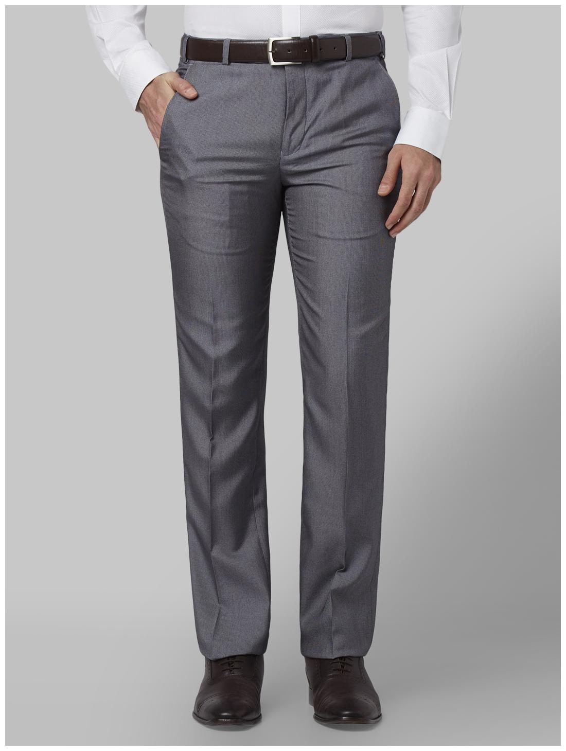 

Park Avenue Men Solid Slim Fit Formal Trouser - Grey
