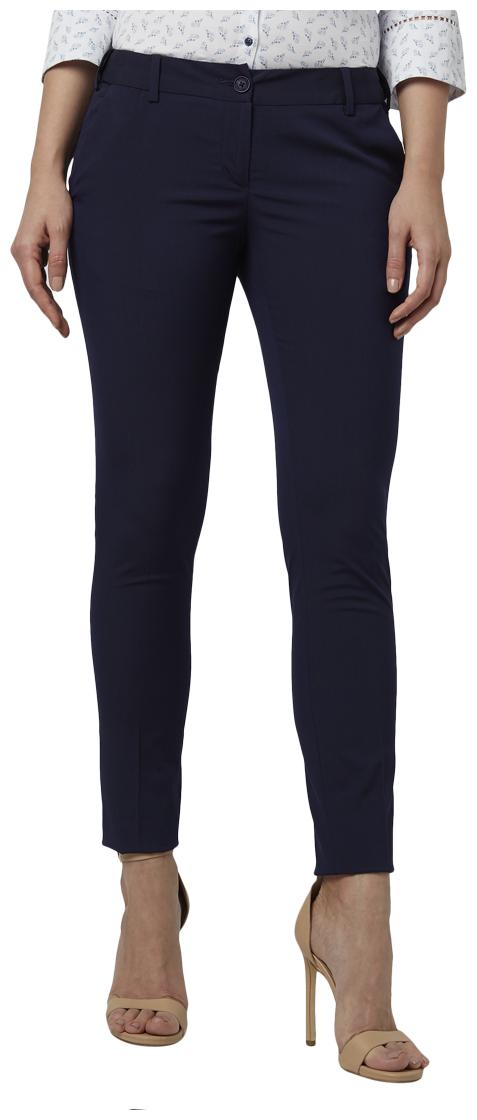 

Park Avenue Women Blue Regular fit Regular trousers