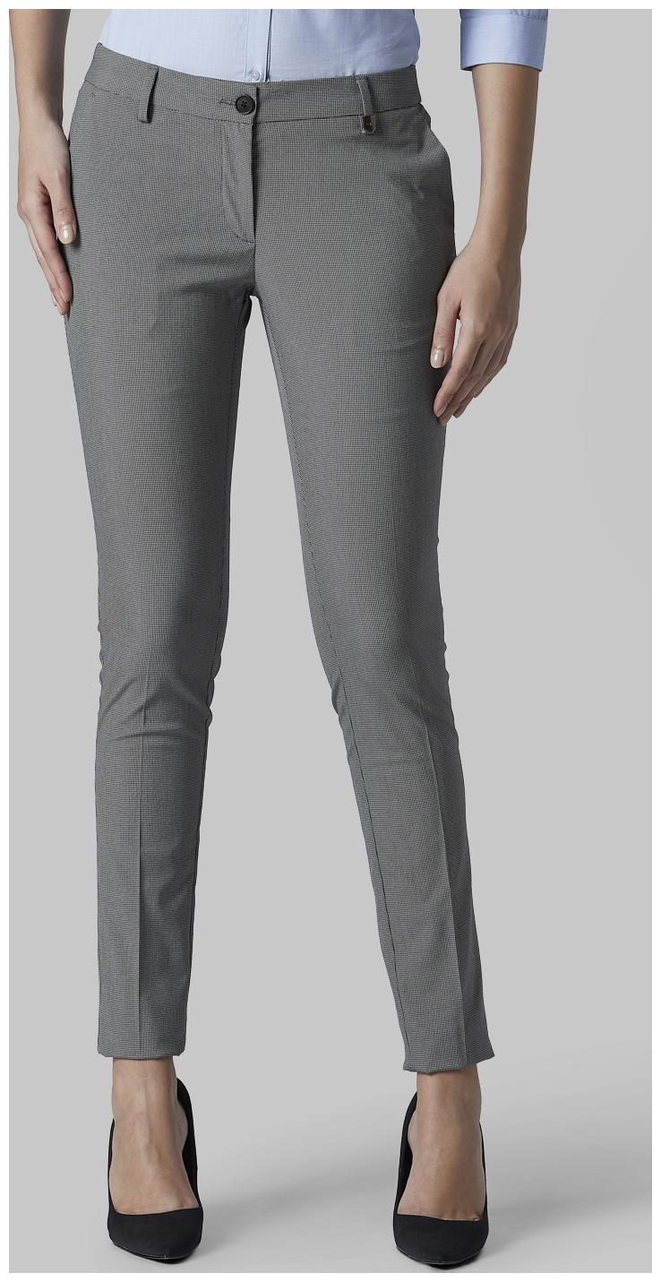 

Park Avenue Women Grey Regular fit Regular trousers