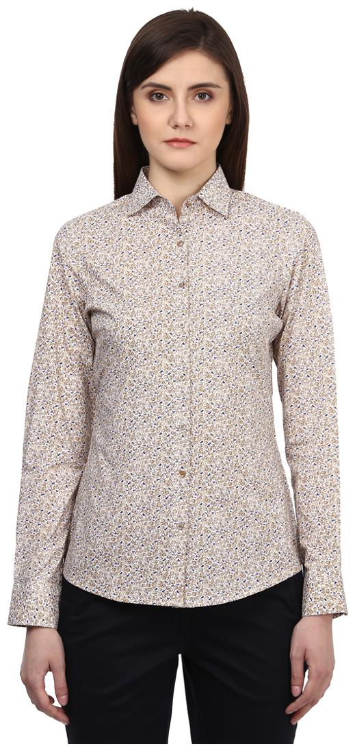 

Park Avenue Women Grey Solid Regular Fit Shirt