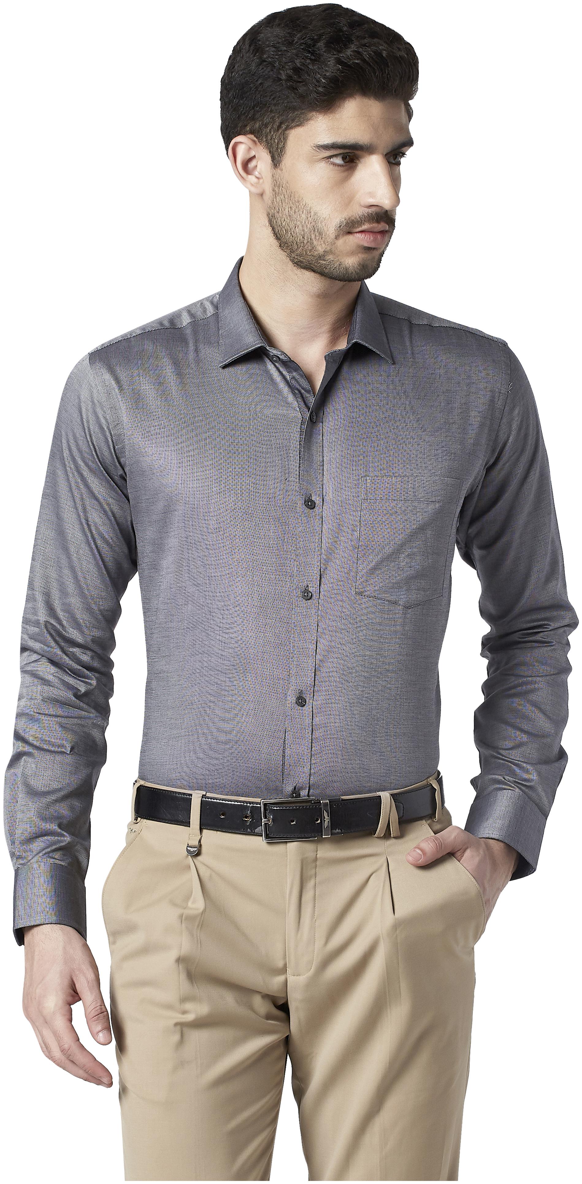 

Park Avenue Men Slim fit Formal Shirt - Grey