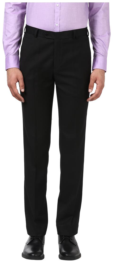 

Park Avenue Men Solid Slim Fit Formal Trouser - Black
