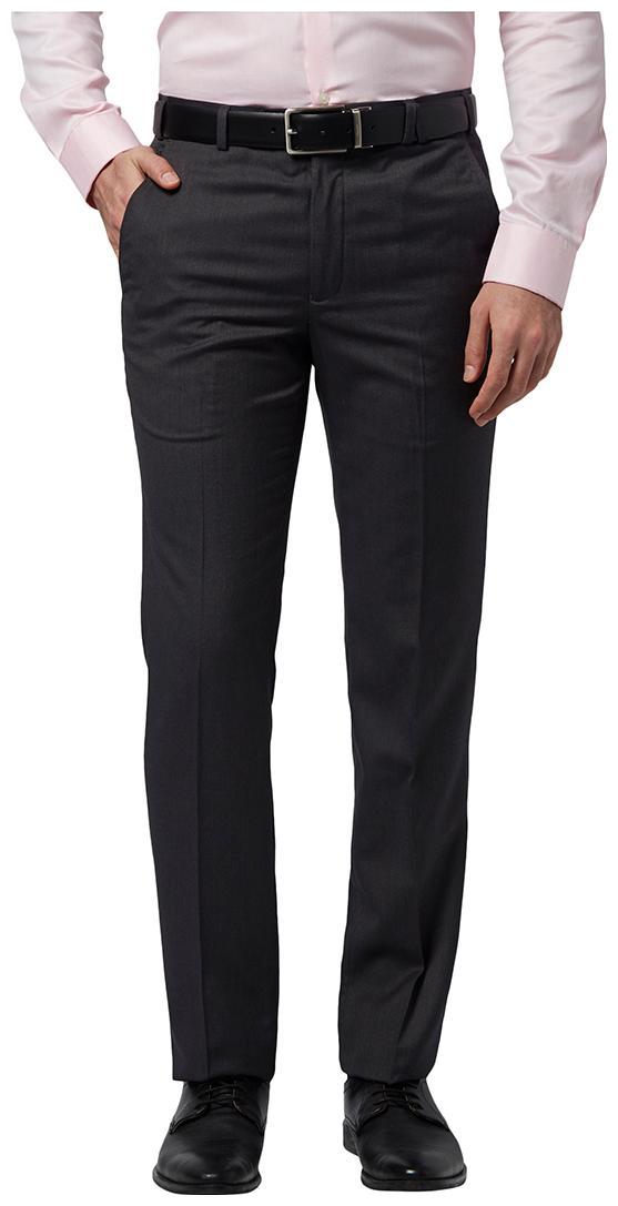 

Park Avenue Men Solid Slim Fit Formal Trouser - Grey