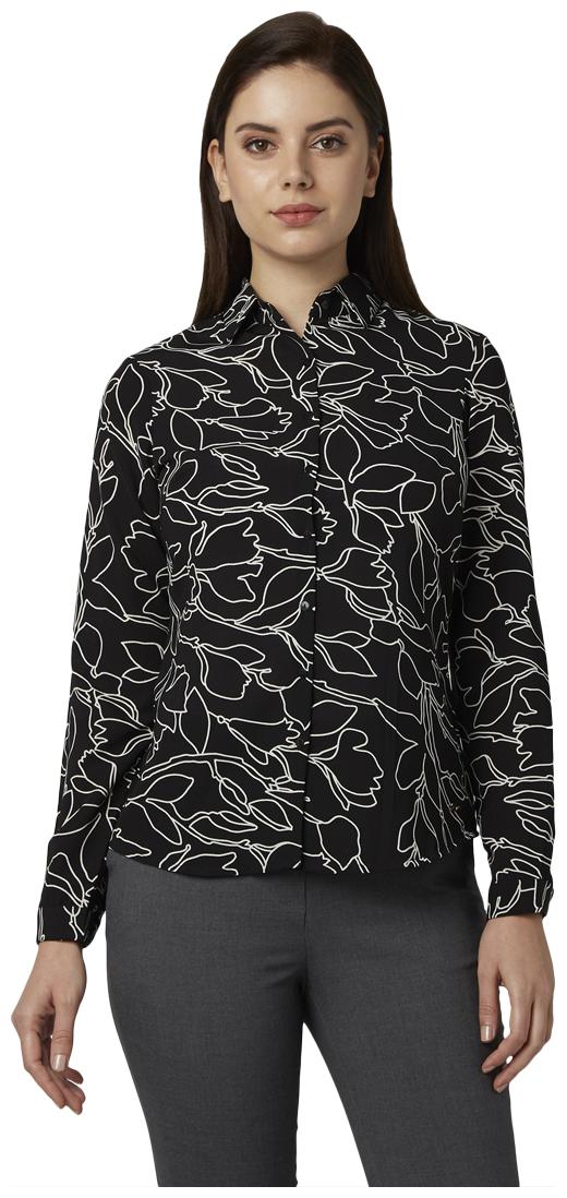 

Park Avenue Women Printed Regular top - Blue