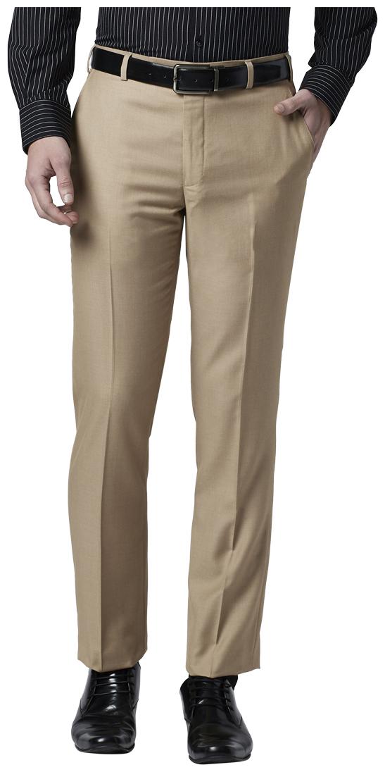 

Park Avenue Men Solid Regular Fit Formal Trouser - Beige