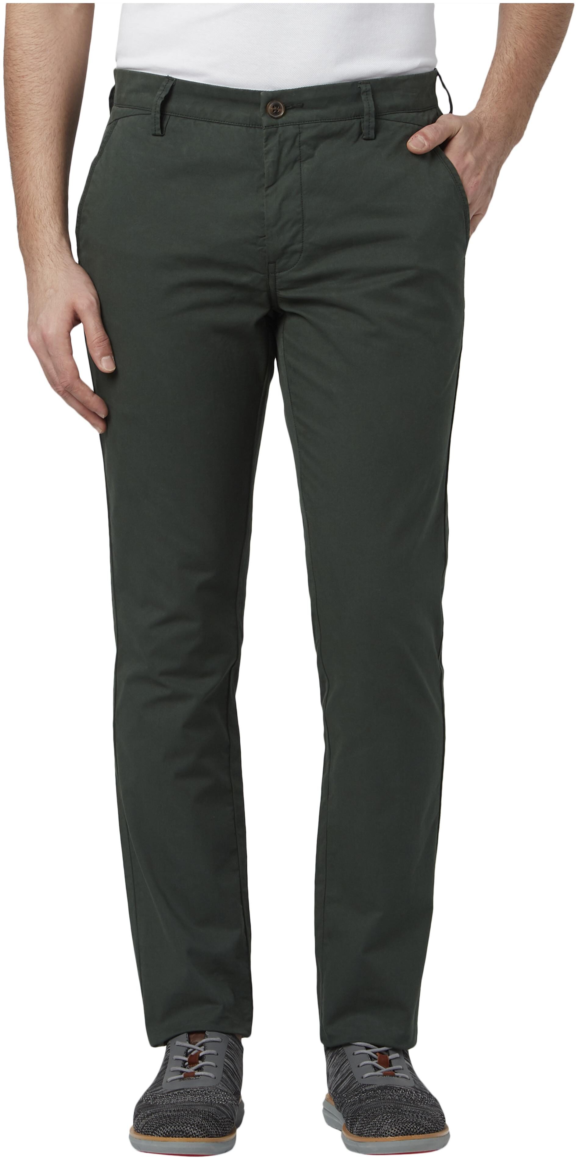 

Park Avenue Men Red Striped Regular fit Regular trousers