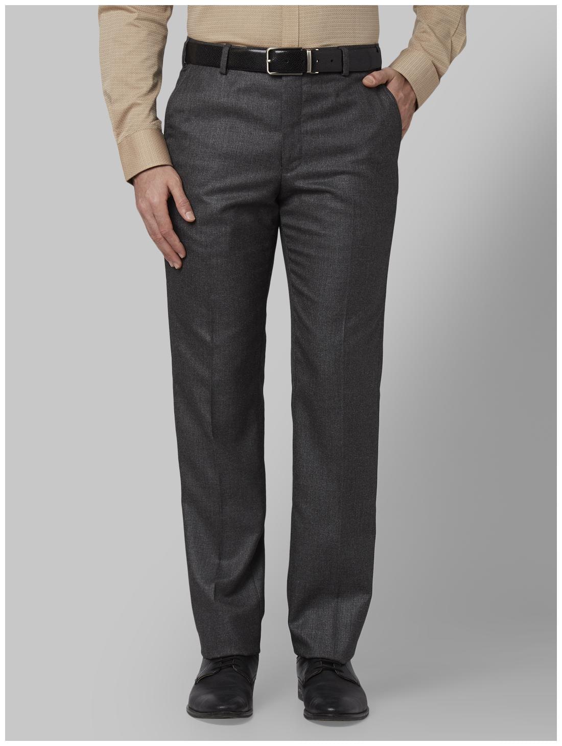 

Park Avenue Men Solid Slim Fit Formal Trouser - Grey