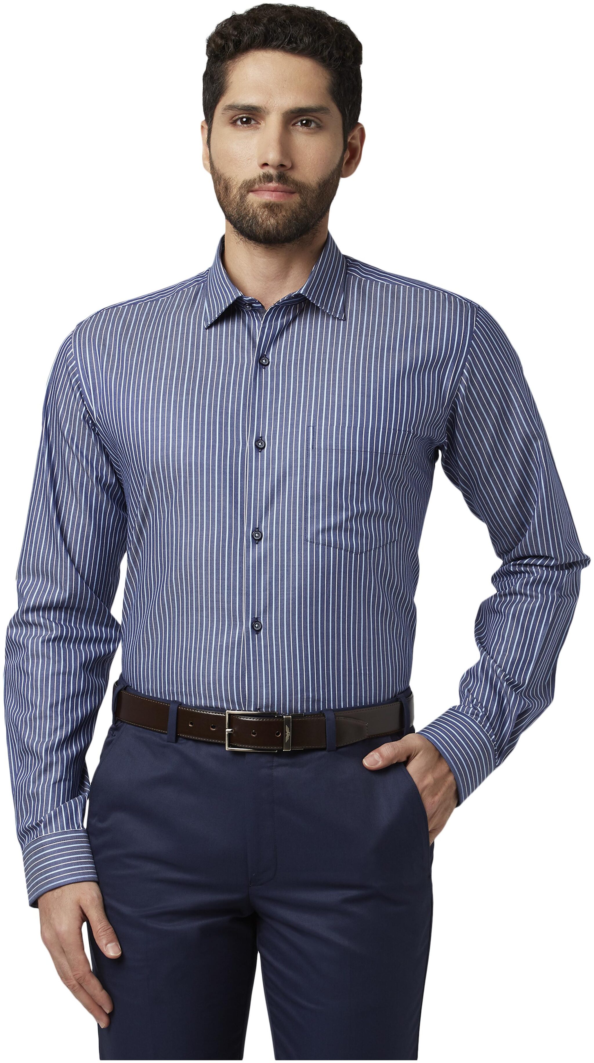 

Park Avenue Men Slim fit Formal Shirt - Blue