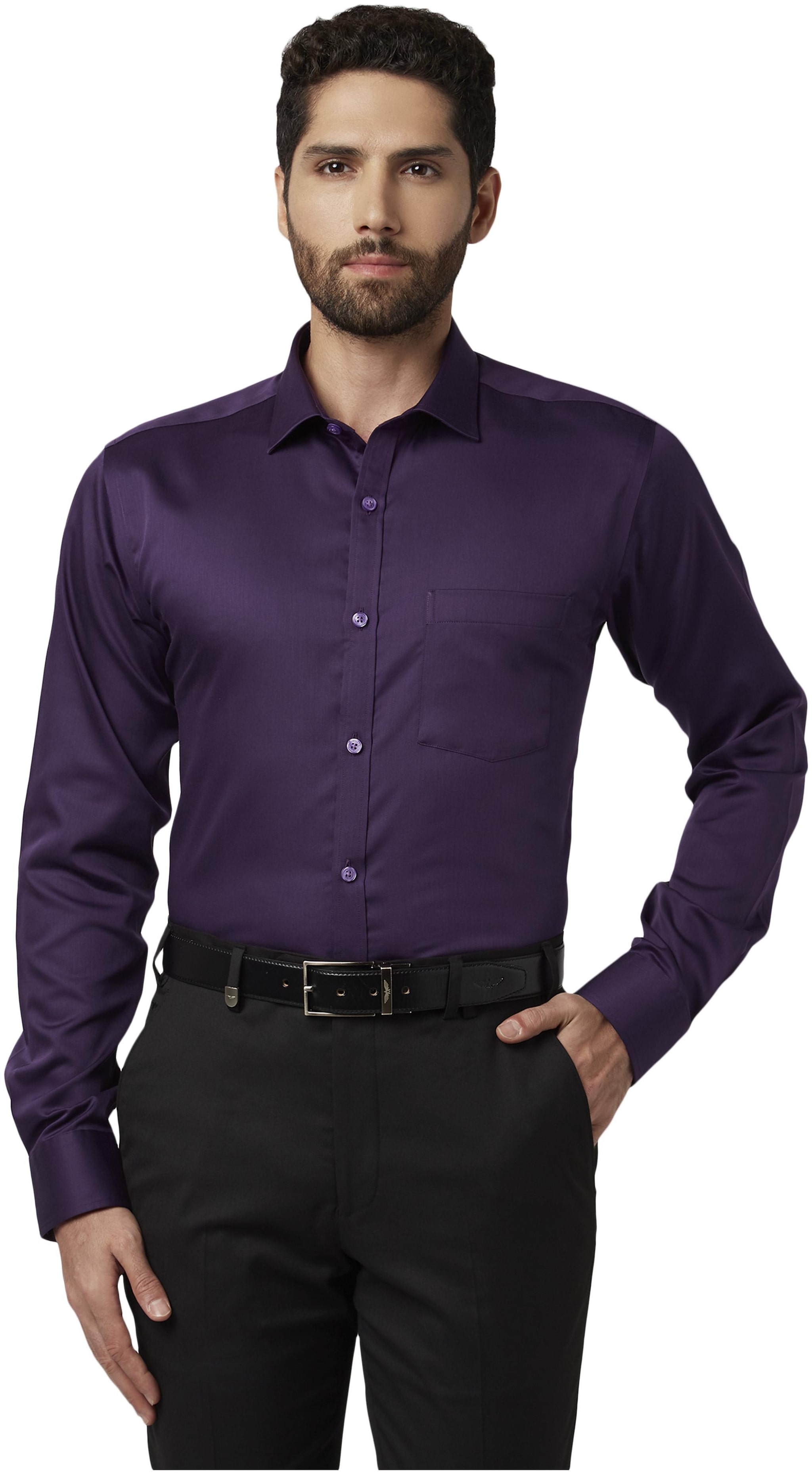 

Park Avenue Men Slim fit Formal Shirt - Purple