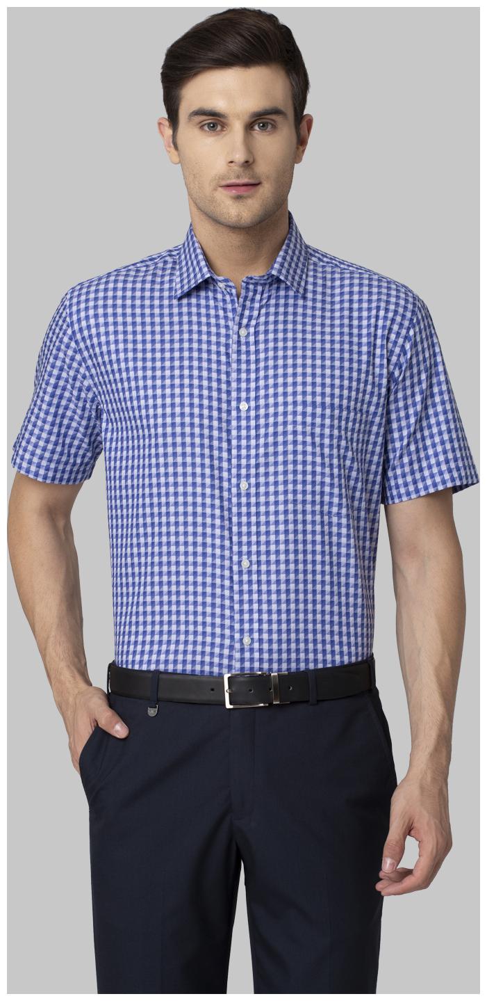 

Park Avenue Men Regular fit Formal Shirt - Blue