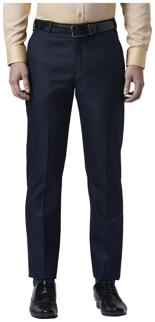 

Park Avenue Men Solid Slim Fit Formal Trouser - Blue