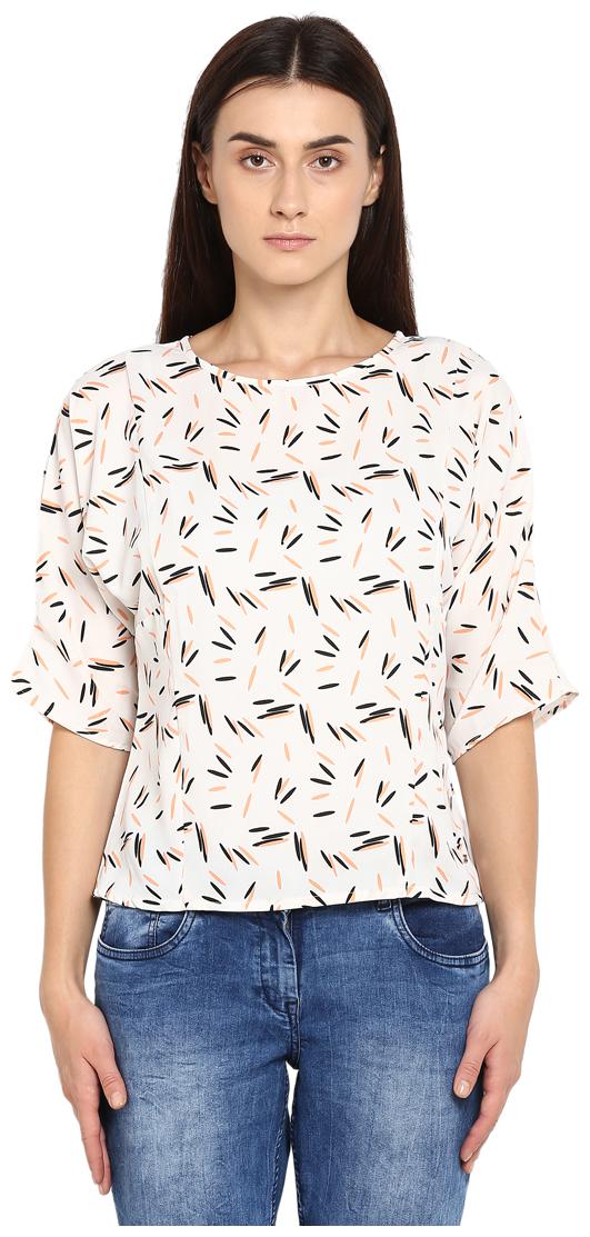 

Park Avenue Women Printed Regular top - White