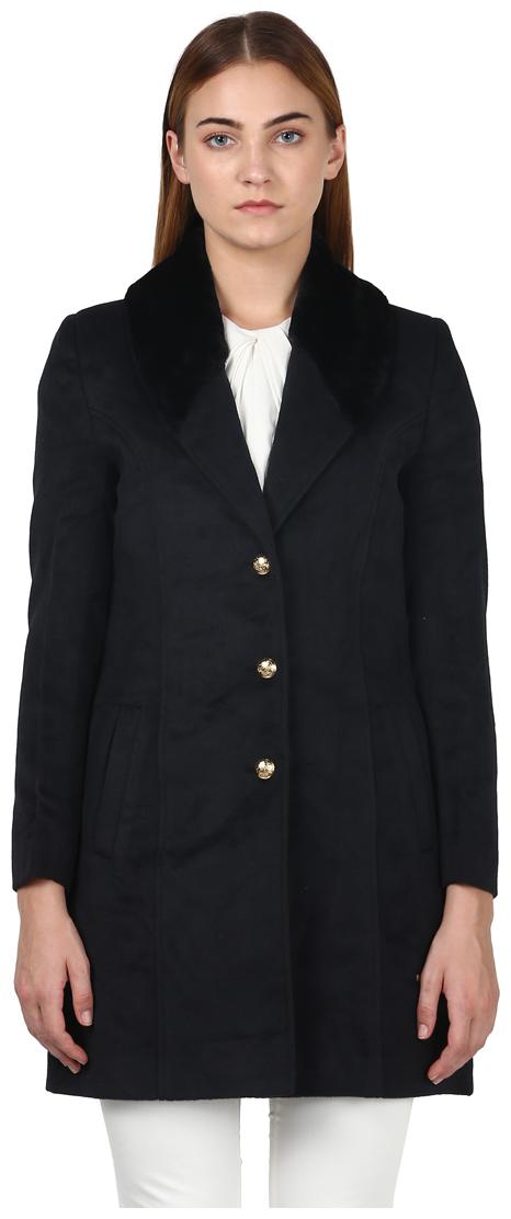

Park Avenue Women Solid Regular Jacket - Black