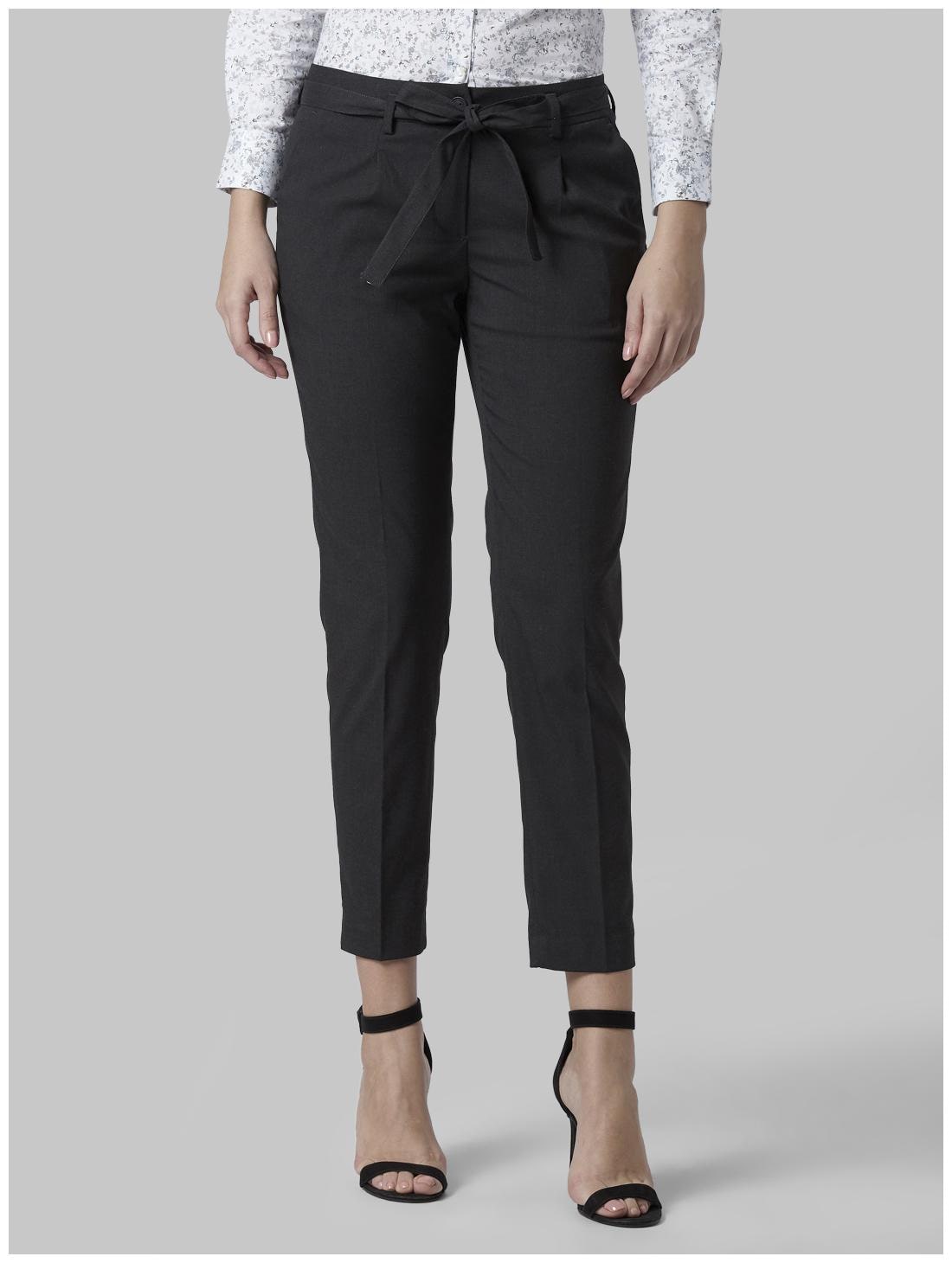 

Park Avenue Women Black Regular fit Regular trousers