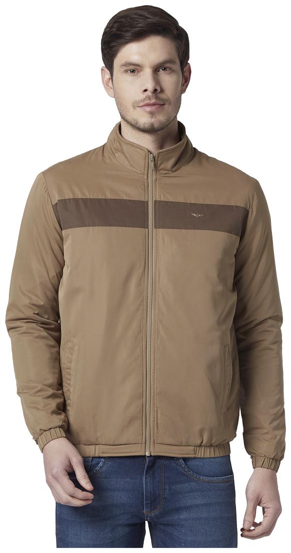 

Park Avenue Men Brown Solid Bomber jacket