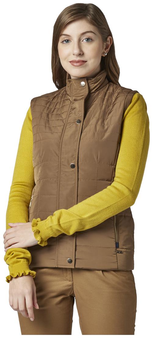 

Park Avenue Women Solid Regular Jacket - Brown