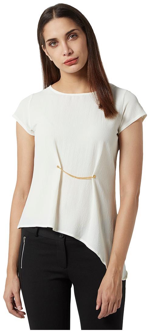 

Park Avenue Women Solid Regular top - White